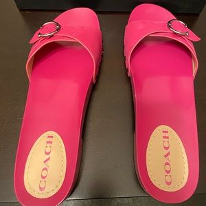 New Coach sandals size 9.
